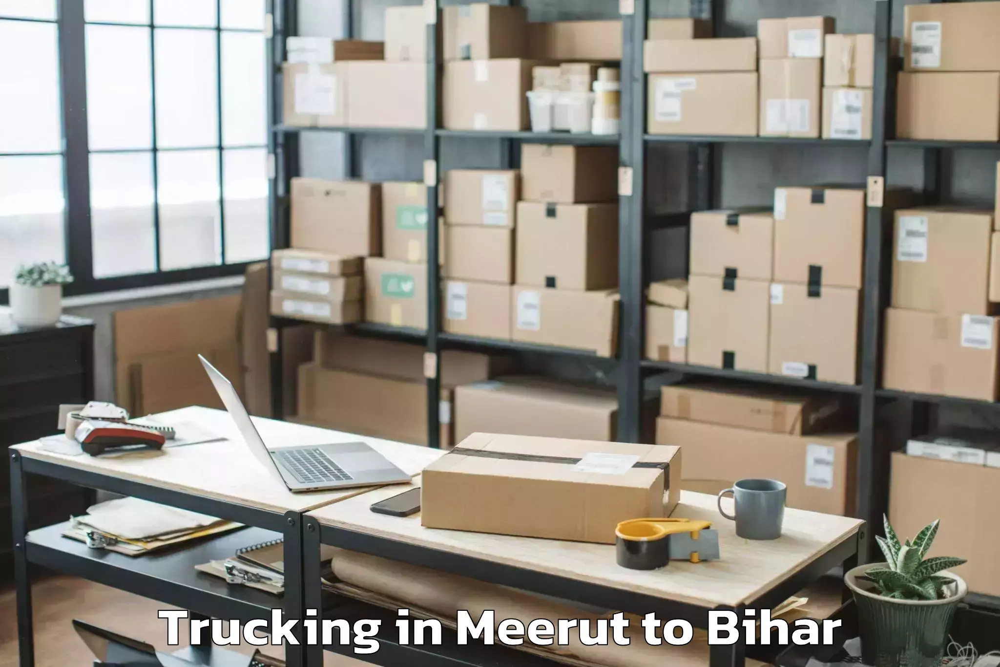 Book Meerut to Manjhi Trucking